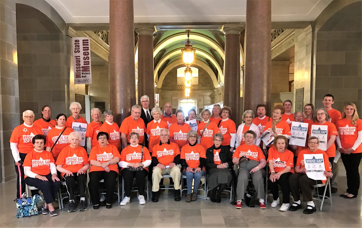 BethesdaHealth's tweet photo. Thank you to ALL from various Bethesda communities for making the trip to Jeff City with us to be a voice &amp; advocate for Missouri seniors. Residents in attendance proved that there's certainly no age limit for taking a stand or making an impact in our society. #SaveMOSeniors https://t.co/gJIuXcSAsG