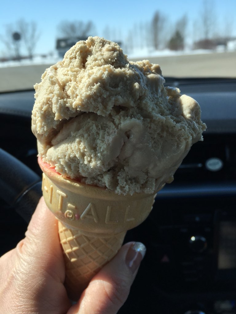 ComOptTrina's tweet photo. Road trip pitstop! I love my job @ComOpt4909 #alwaysadvocating for ice cream! #ComOptCrew what is your favorite flavor? #maplenut https://t.co/qsaPpNwafZ
