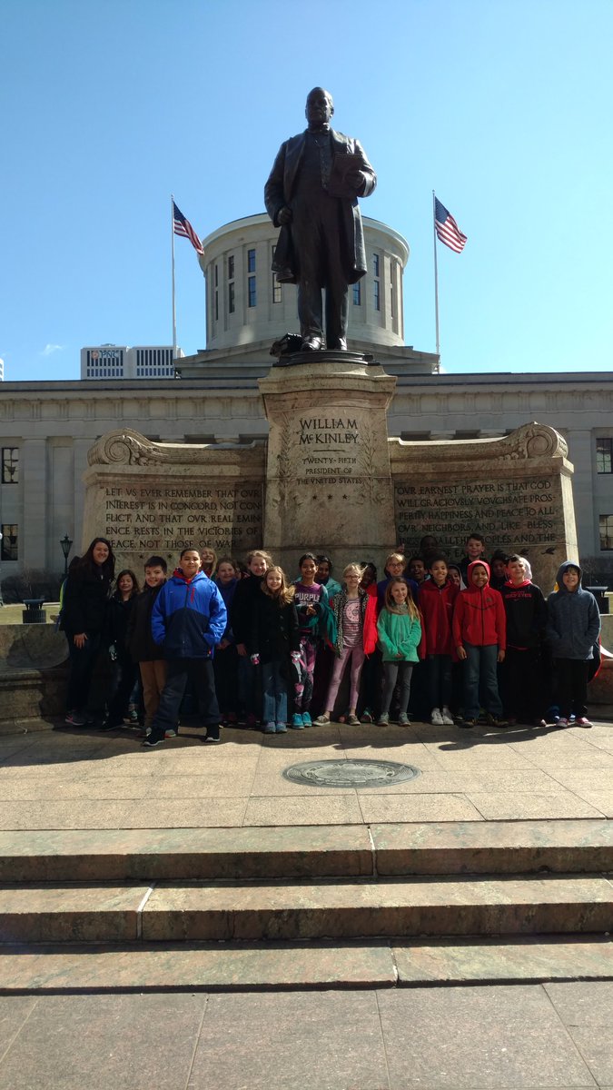 Great day <a href="/OhioStatehouse/">Ohio Statehouse</a> with the <a href="/PLSD/">Pickerington Schools</a> Pick Elementary 4th grade class!! And super great to meet our OH Rep <a href="/TimSchaffer/">Tim Schaffer</a> !!