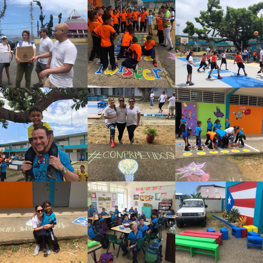 ConPRmetidos's tweet photo. Day #2 of our Day of Action in Cataño.
#ConPRmetidos believes in empowering doers to succeed and inspire a better future.
A big shout-out to former Sectretary of Education @arneduncan and all the volunteers that helped organized this day for the kids 🇵🇷 #CommittedtoPR https://t.co/h7sdSMDEAK