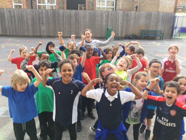AmblerSchool's tweet image. @AmblerSchool  hosted their very own ‘Put on a Mile&apos; for #sportsrelief2018  today! Many children reached a mile as they hopped, skipped or jumped round the course.