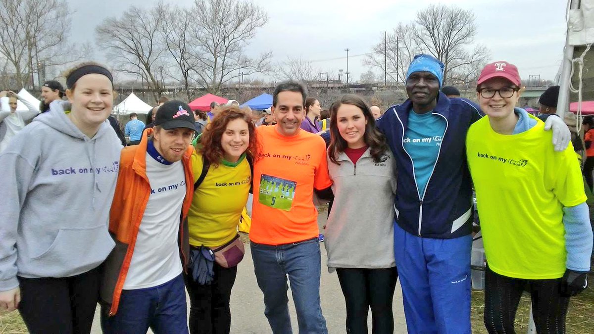 Set your alarm! Race starts at 7:30 AM, but plan on getting there early (especially if you need to get your bib) &amp; join the @BoMFPhilly team for the warm-up circle at 7 AM #raceweektips