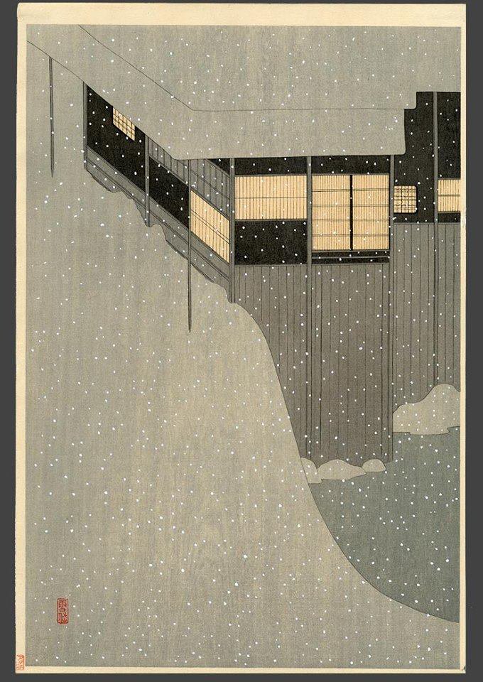 Komura Settai, (1887-1940) Snowy morning, 1924