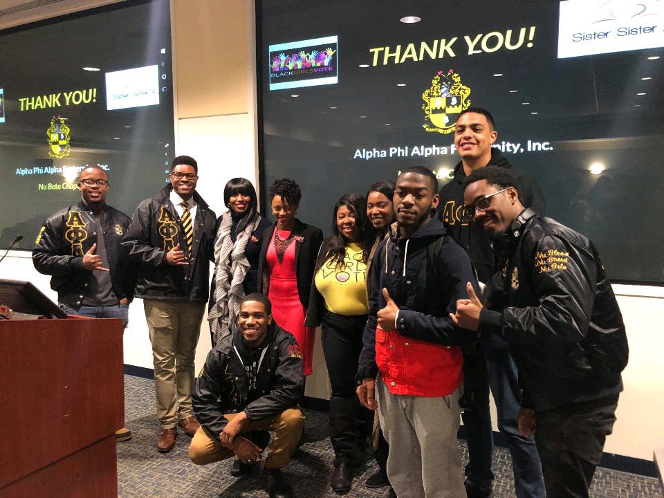 NuBetaAlphas's tweet photo. Thank you so much to everyone who came out to our panel last night entitled Special thanks to @SisterSisterAU for helping bring members of @blackgirlsvote to participate in our panel and discuss the impact of women Black Women last election season!
#NuBetaAlphas #BlackGirlsVote https://t.co/jaV024XDiW