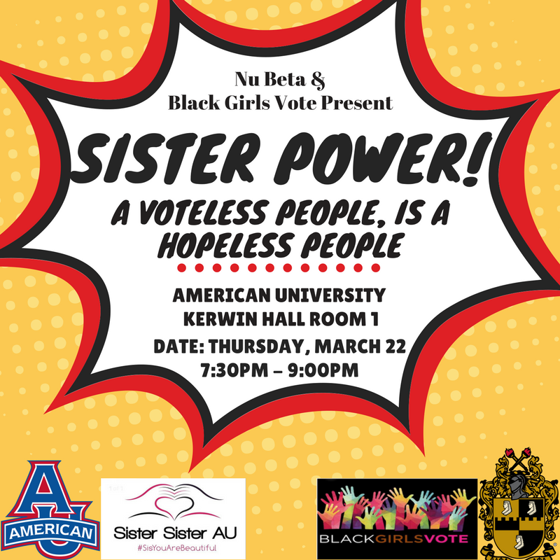 NuBetaAlphas's tweet photo. Thank you so much to everyone who came out to our panel last night entitled Special thanks to @SisterSisterAU for helping bring members of @blackgirlsvote to participate in our panel and discuss the impact of women Black Women last election season!
#NuBetaAlphas #BlackGirlsVote https://t.co/jaV024XDiW