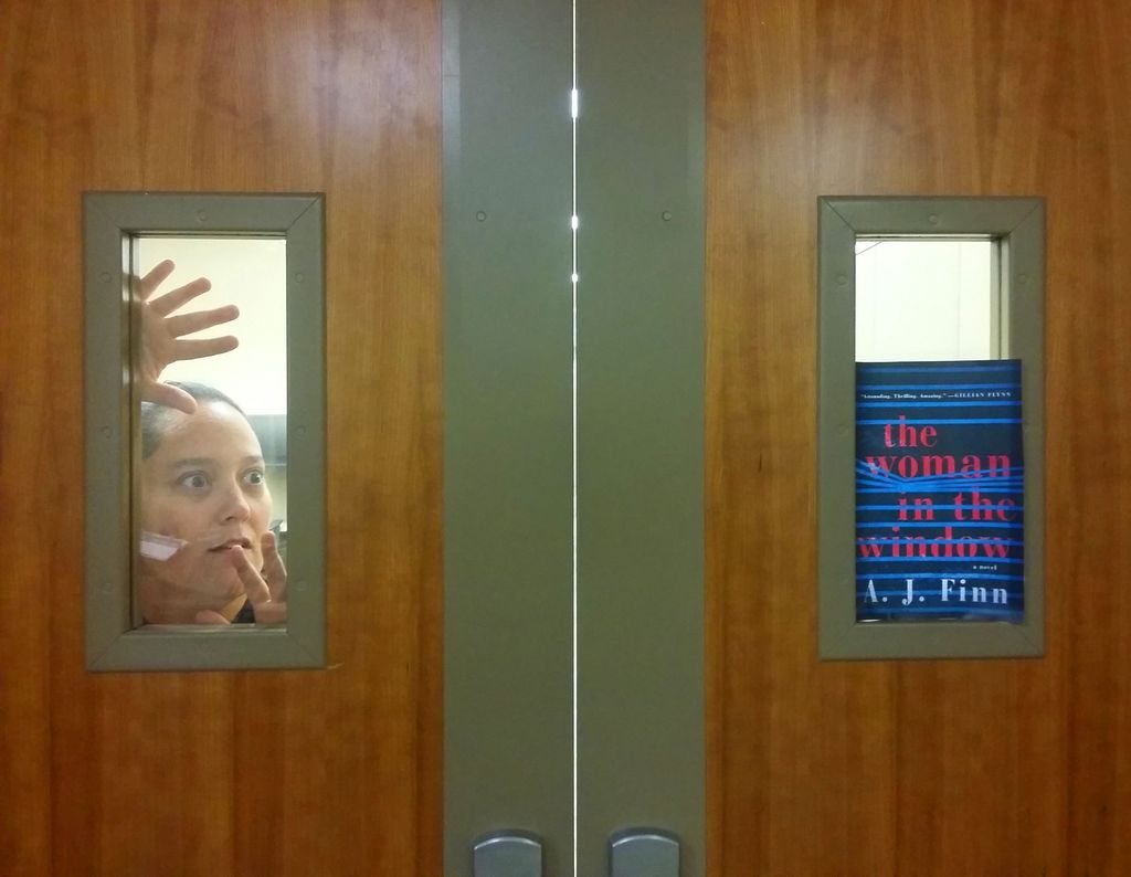 largopubliclib's tweet photo. #TheWomanintheWindow #libraryhumor #iworkatalibrary #iworkatapubliclibrary #librarylife #librarianhumor #librarylaughs #librarians #bookhumor https://t.co/5T31x6ocms