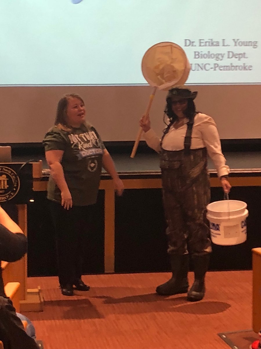 ncscifest's tweet photo. That’s it, thank you for hosting a great STEMville Science Symposium today @uncpembroke! #uncp #uncpcas #bravenation #ncscifest 🧠👏 https://t.co/eu6bn69i8Z