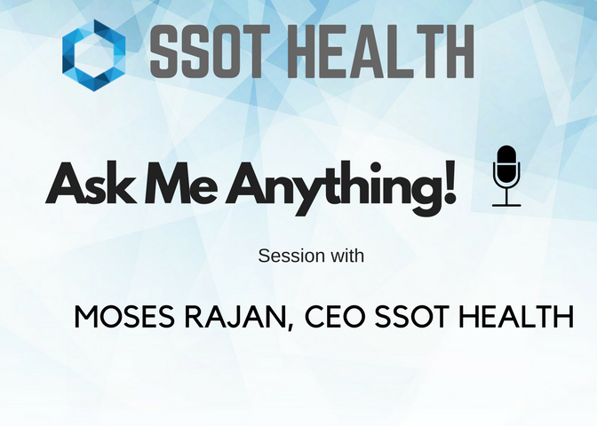 microgptai's tweet photo. Ask Me About (AMA)  SSOT Health to Moses Rajan CEO of @ssothealth      Post your question in our telegram channel https://t.co/BZVPKRzt51 …. Moses Rajan will answer it in Audio/Video format https://t.co/b4qjQRUmcP