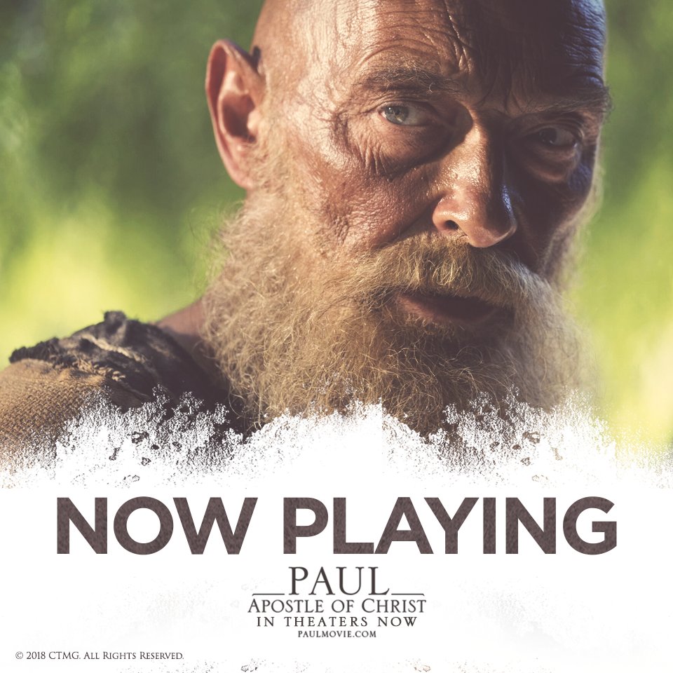 The wait is over! See Paul, Apostle of Christ in theaters today! 🎟️ tickets.paulmovie.com #PaulMovie #JimCaviezel #JamesFaulkner #NowPlaying
