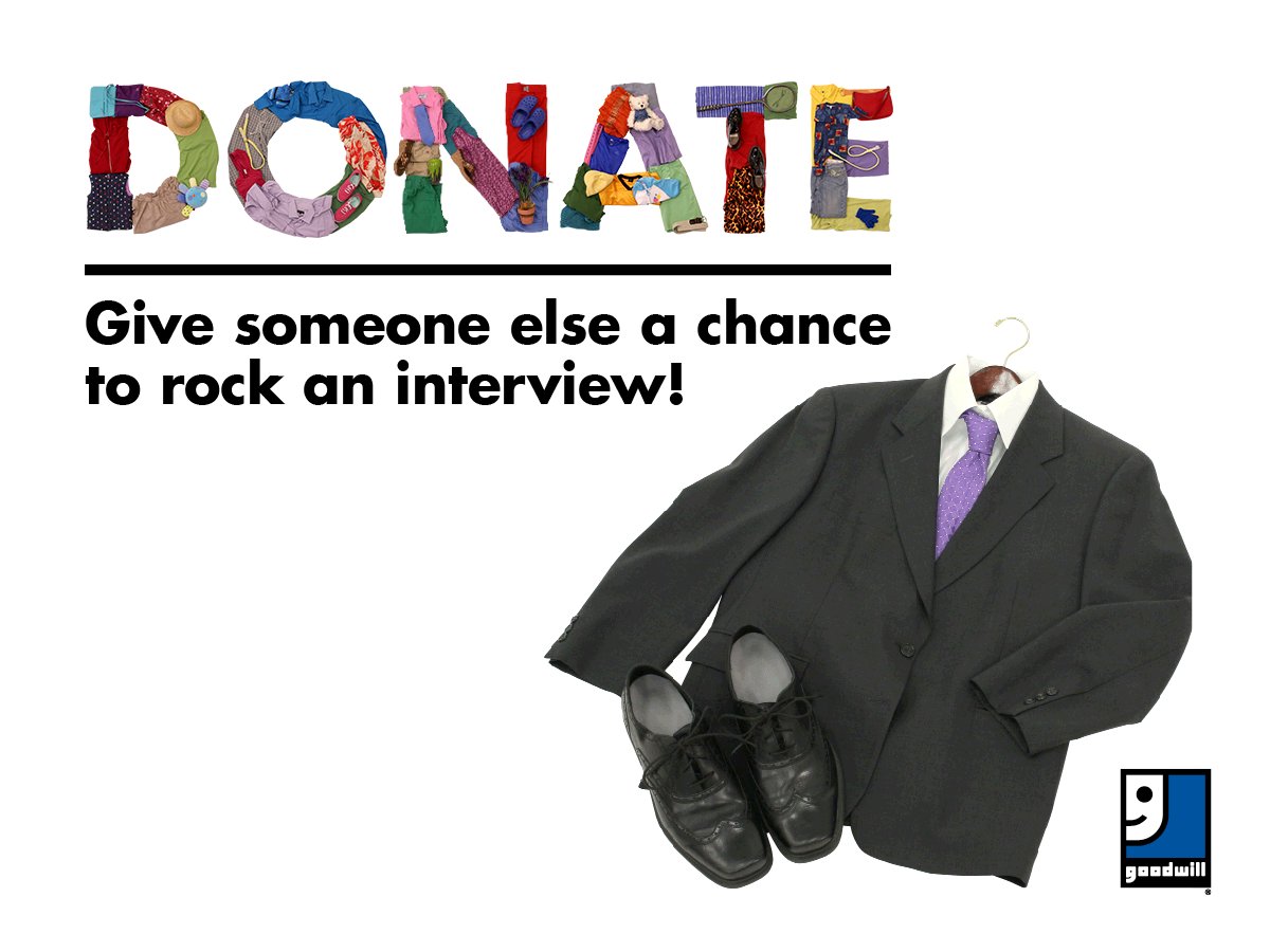 goodwillakron's tweet image. Have a go-to power suit for big meetings? Donate the business attire you don’t wear and pass the good vibes on to someone else! #GoodwillSC