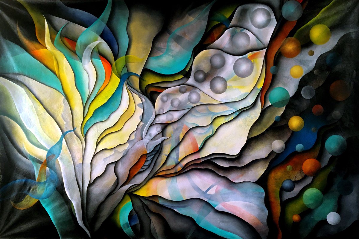 Abundance of life- Oil on Canvas -72”x48” #contemporaryart #artoftheday #abstractart #fineart #modernart
