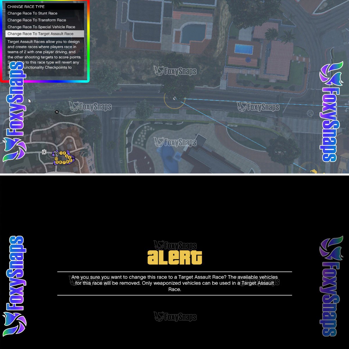 FoxySnaps's tweet photo. SOME UNRELEASED "TARGET ASSAULT RACE" CREATOR SCREENS

#SUPERSPORTSERIESDLC #SSASSSdlc #GTAONLINE https://t.co/VvngqU7GJr