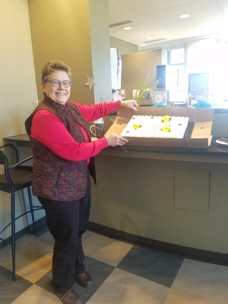 marceloclaure's tweet photo. HUGE thanks Peg Prendergast. Retiring after 47 years @Sprint! What an incredible career - she’s been a key member of our government affairs team for years. https://t.co/1O17drxJ8O