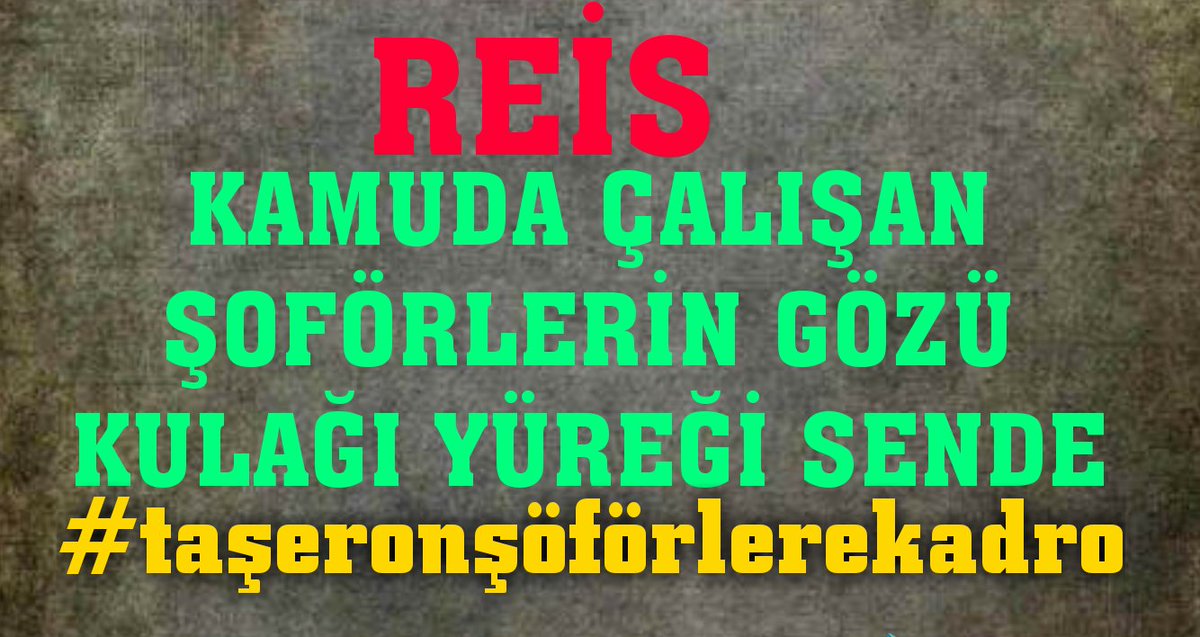 #taseronhalabitmedi ŞÖFÖRLERE KADRO ✔🚘

#TaseronBitsinArtık #KiralıkAraçŞoförleri
#ŞoförlerTorbaYasaya 
#ŞoförlereKadro  n