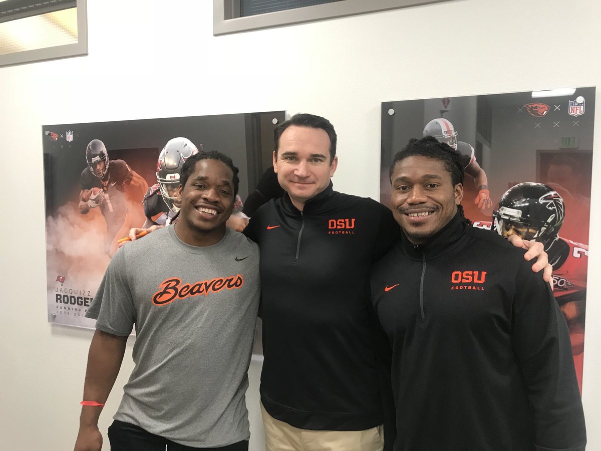Starting to get a lot of familiar faces back around Beaver Nation. Thanks for stopping by @Qui22Rodgers it was a pleasure talking to you!