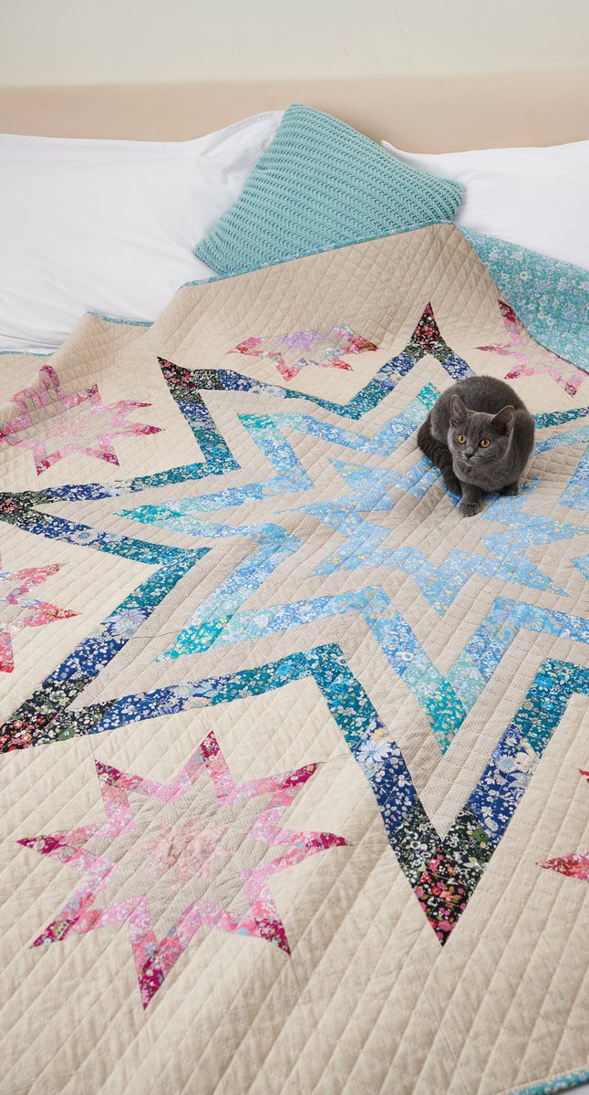 Life goals! We featured a cat on our issue 34 cover for the first time this month, alongside <a href="/LilysQuilts/">Lynne Goldsworthy</a> fabulous Lone Star quilt. What is it about cats and quilting?