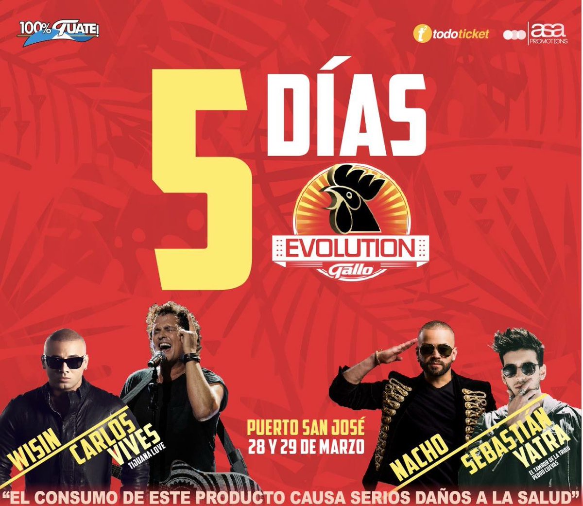 Shelga25's tweet photo. Cuenta regresiva! ⏱⏱ 5 días y estaremos en tu concierto @carlosvives #VivesenGuatemala  
@cvives_gtm #VivesClubesOficiales💚 #GalloEvolution @Cerveza_Gallo https://t.co/w7XSrDqpVG