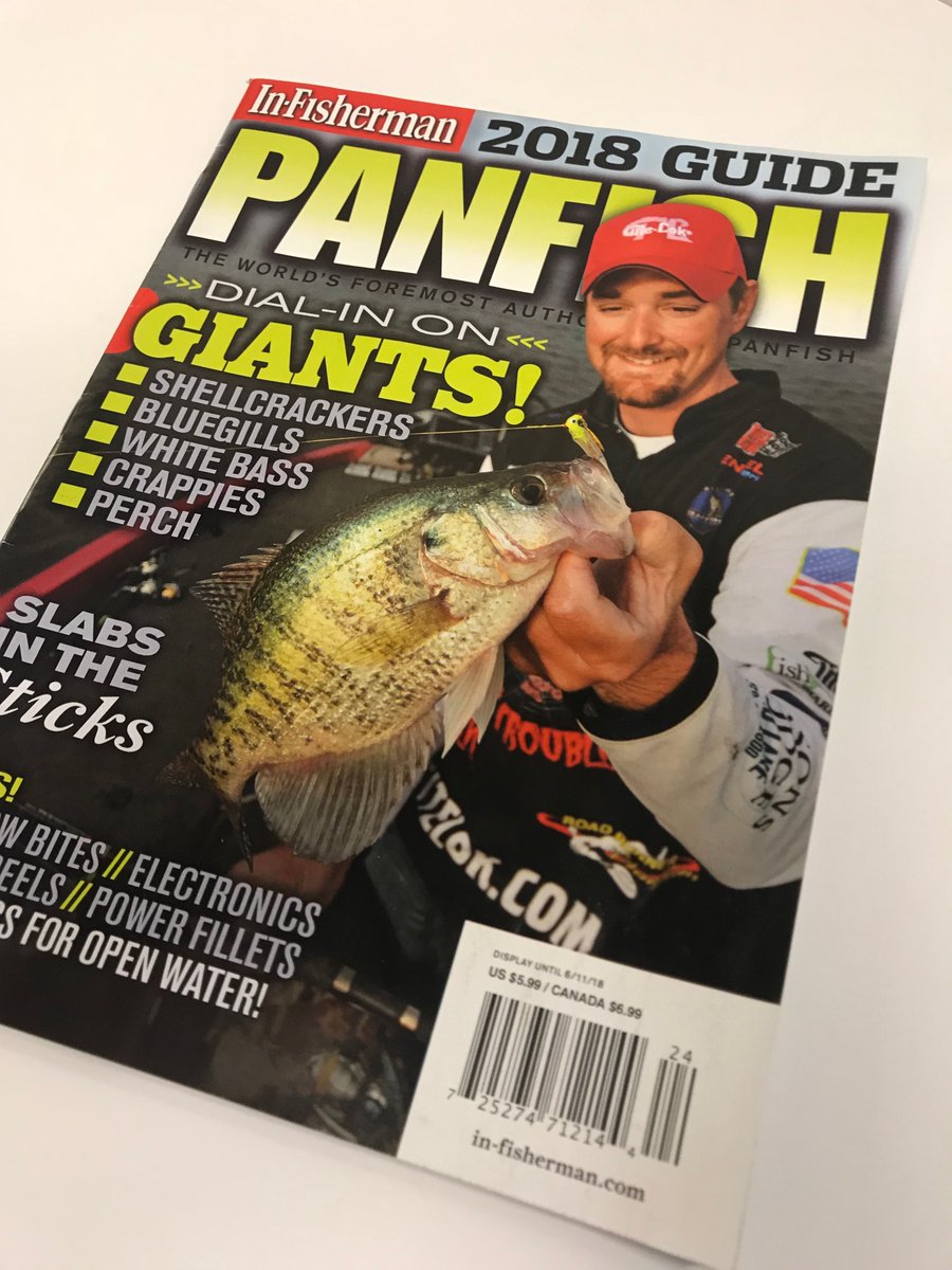 InFishermanMag's tweet photo. The 2018 Panfish Guide is now available at your local newsstand or you can find it at https://t.co/p8IBQiTLm4. Enjoy your fill of #Panfish #Crappie #Bluegill #Perch #Shellcrackers #Whitebass #Fishing! https://t.co/foq4awXVEn