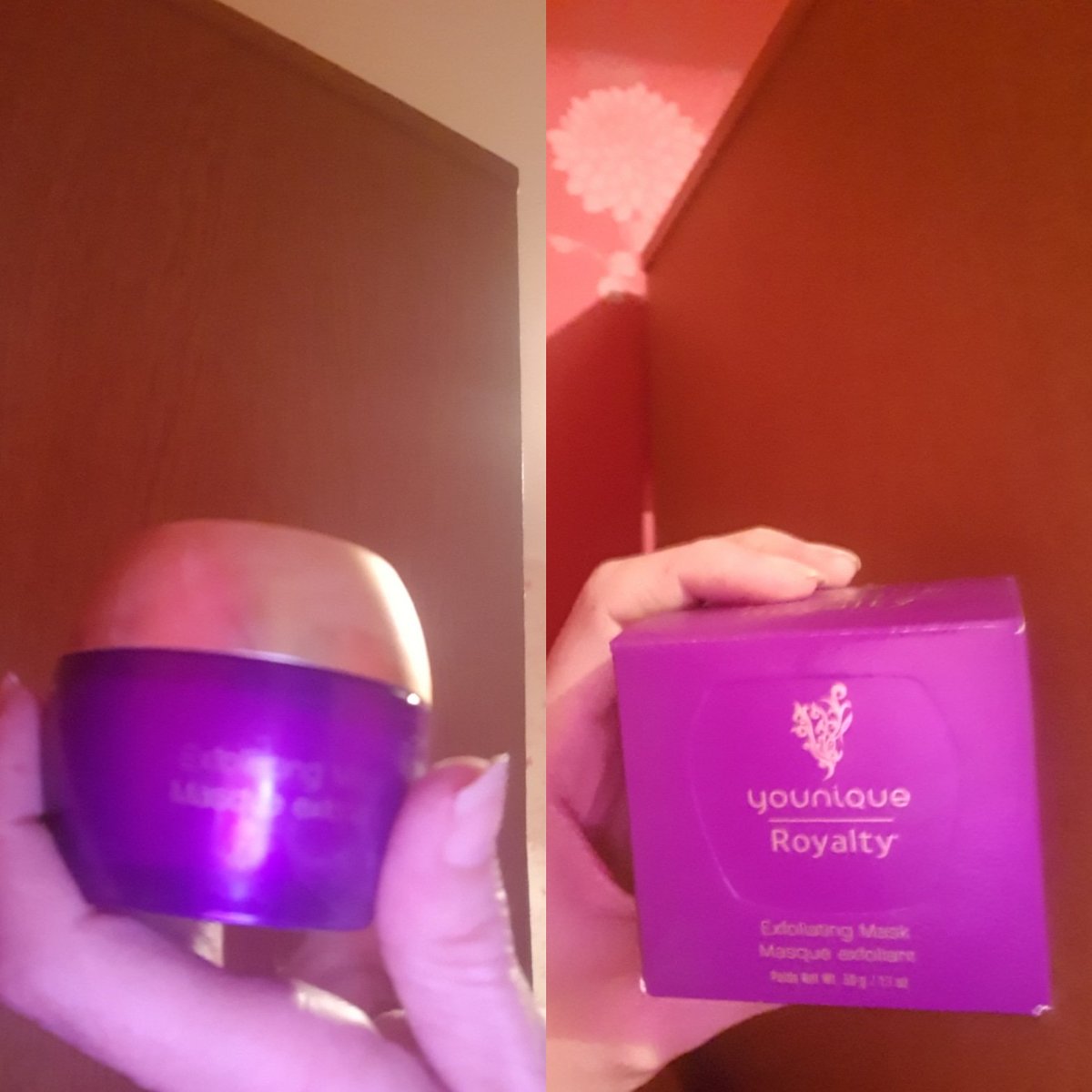 Absolutely love this exfoliating mask 😍 Leaves my skin feeling clean and soft...I do love what i do 😘 

#beautyinsideandoutwithsam #exfoliating #mask #loveit #cleanandsoft #ilovewhatido