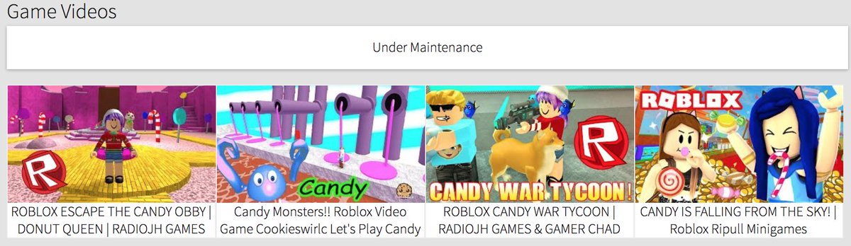 Hanfian On Twitter Take This For Example I Made A Basic Game That Only Got 600 Visits And It Tries To Find Videos On That Game But It Can Only Find Related - cookieswirlc roblox obby with gamer chad