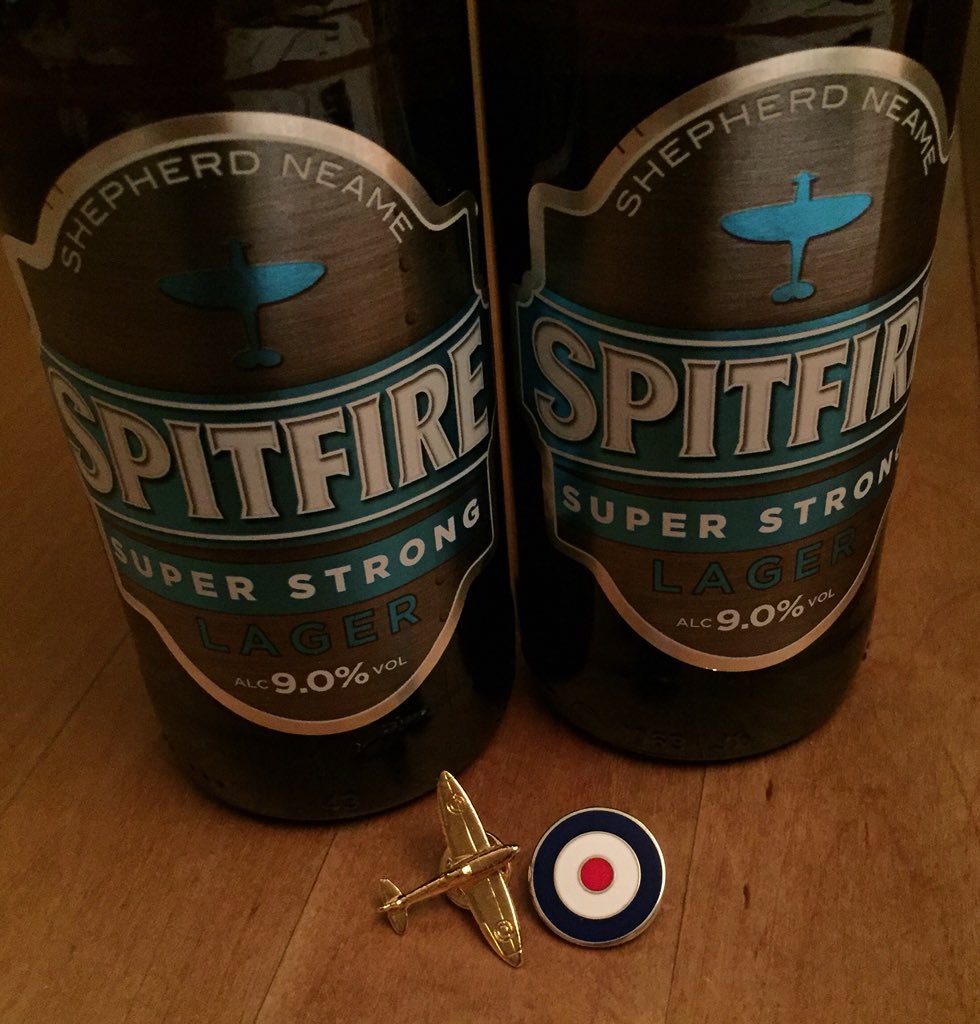 FinValko's tweet photo. Got some fuel by @ShepherdNeame for my #Spitfire. Tasty #stronglager. #Mod. https://t.co/6BoZ0r0HKj