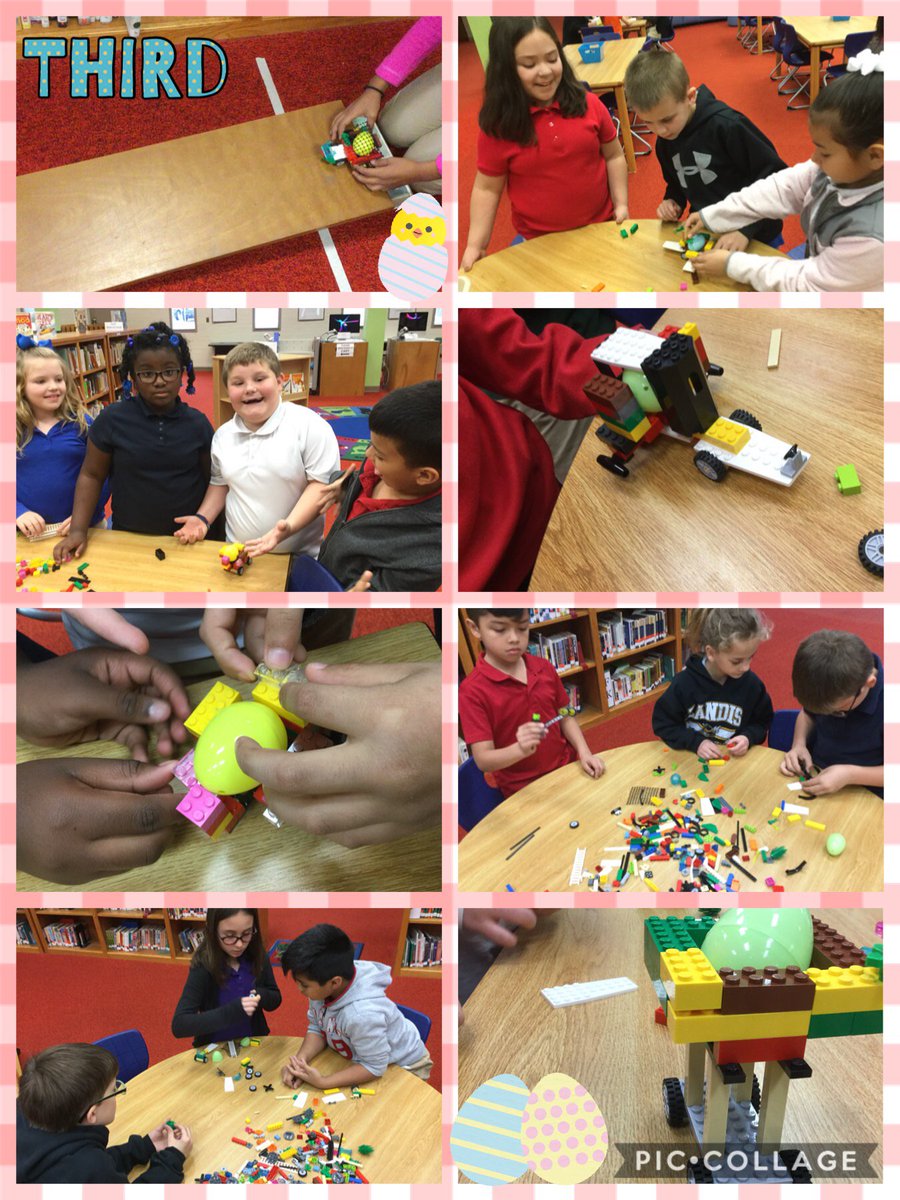 SING_n_teacher's tweet photo. Lots of excitement this week getting prepped for Easter &amp; building Lego Egg Racers! @LEGO_Group #gobeyondwithLES #RSSMaker #sci3p11 #sci5p11 https://t.co/zLGc1DtJSl