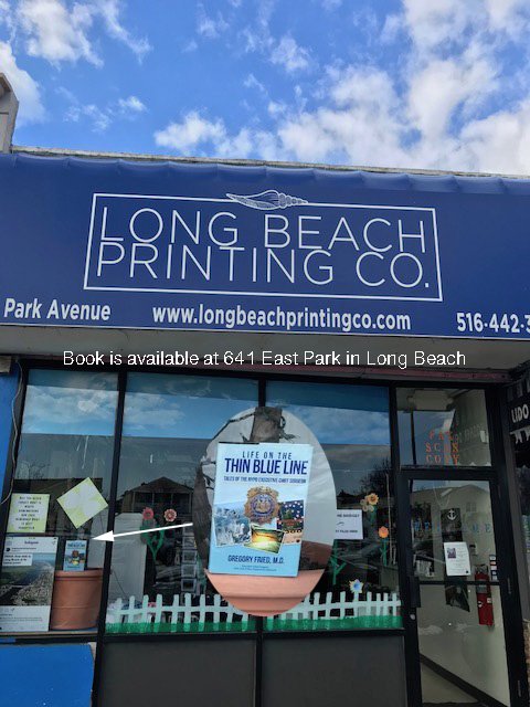 drgfried's tweet photo. Proud to announce my book signing on Tuesday and for my Long Beach friends, it's available at Long Beach Printing Co. #police #author #longbeachny #medical #surgeon https://t.co/xC8CnDcKbM