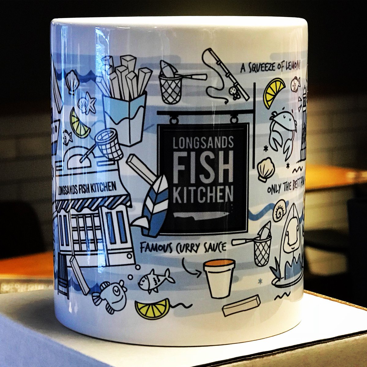 LongsandsFish's tweet photo. We are very excited to be collaborating with the very talented @lines_behind on some brilliant new products for @LongsandsFish #comingsoon #watchthisspace #longsandsfishkitchen #Tynemouth #linesbehind #LFK https://t.co/8OBXo3P6c5