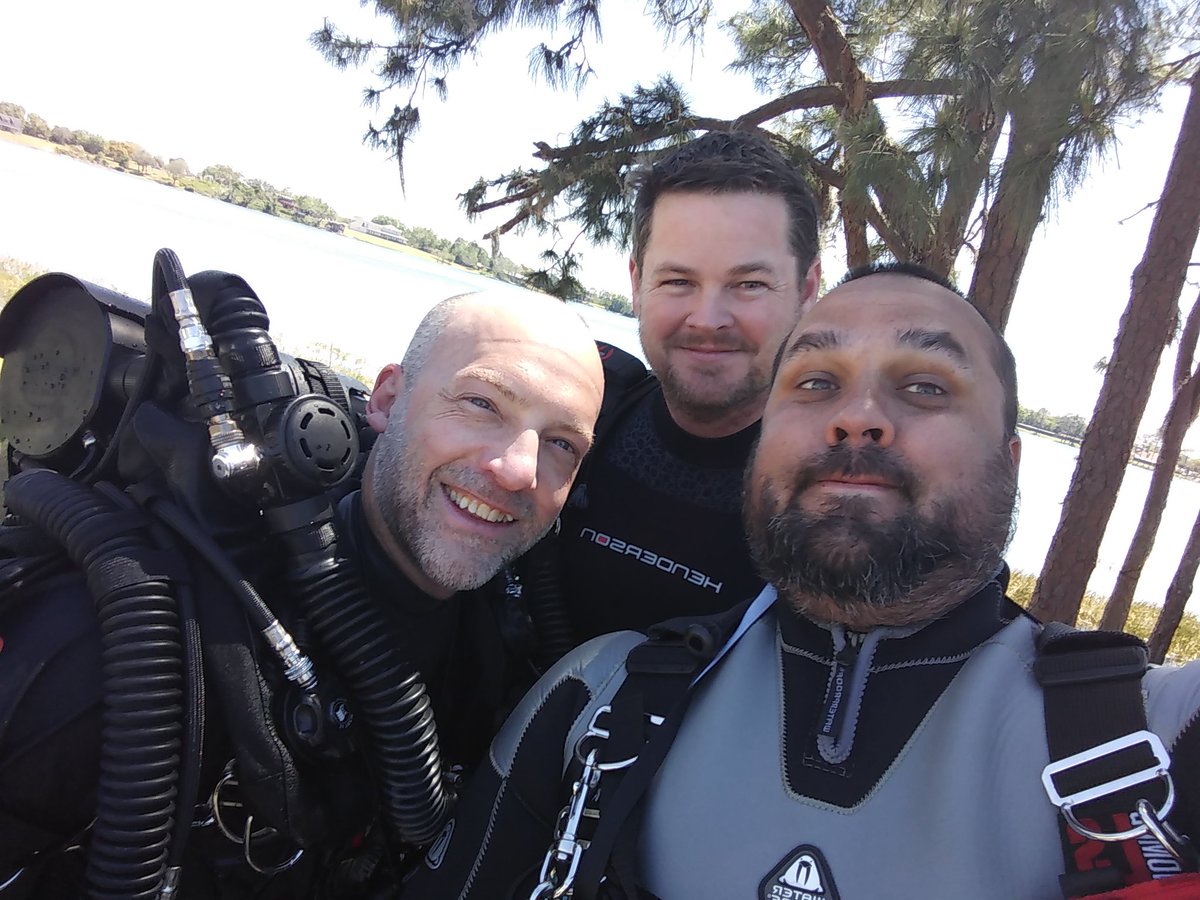 Finished up Chances' Sidemount diver class today #Florida #scubadiving #rocks !!!!