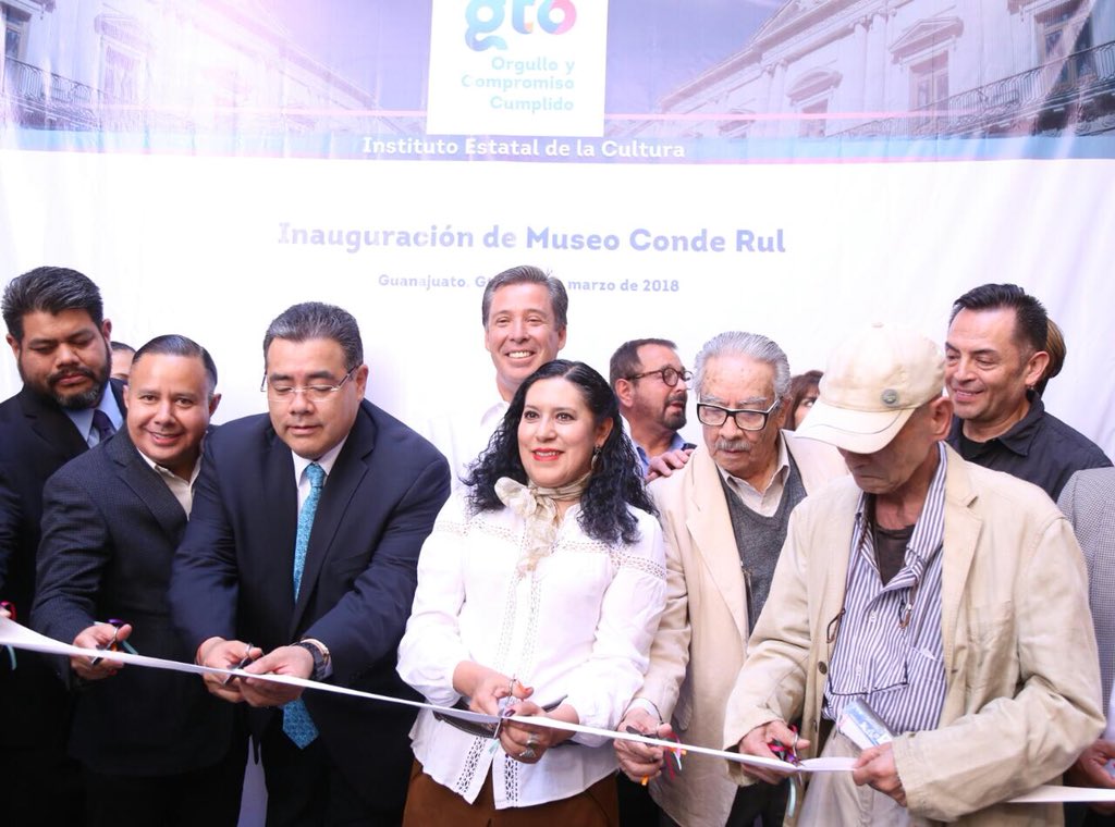 rpgobgto's tweet photo. #Entérate 🗣 el Gobernador @miguelmarquezm inaugura el #MuseoCondeRul , con colecciones inmejorables y un edificio espectacular @cultura_mx @IECGuanajuato #RedMuseosIEC 🙌🏻 🏛🎨😉 https://t.co/8o49BmHdbu