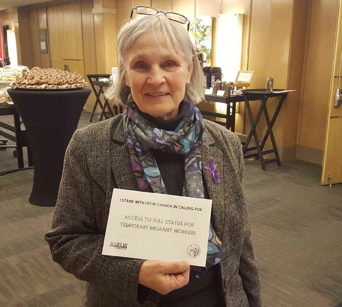 pablolgodoy's tweet photo. Great day #2 at the #Metropolisyyc. Amazing to see so much support for @UFCWCanada and our call for a better immigration system. #right2unionize #openpermits  #fullstatus #dignity&amp;respect4all https://t.co/6ODV6lch5Q