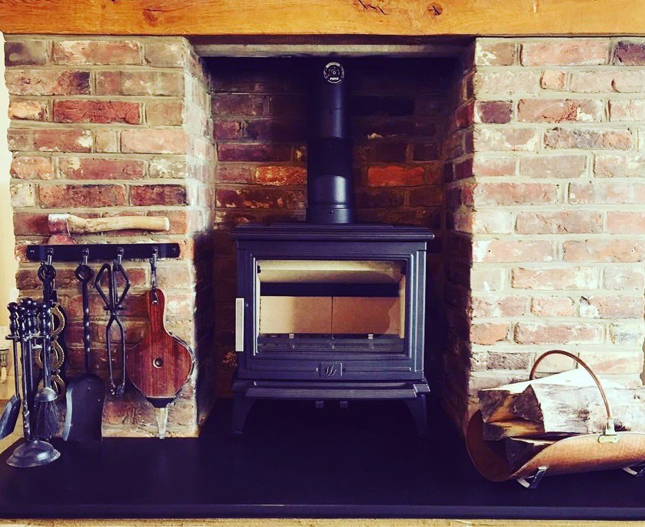 This acr rowandale fitted in canterbury with a made to measure slate hearth come check us out cosystovesandfireplaces.co.uk #woodburners #cosyfires #kent #acrstoves #Canterbury @ACRHeat