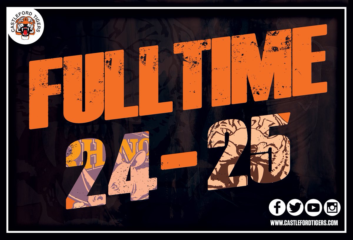 CTRLFC's tweet photo. FT: Castleford Tigers 25-24 Leeds Rhinos

The Tigers cling on to a narrow victory as they are held scoreless in the second half. https://t.co/KdLGo52oX4