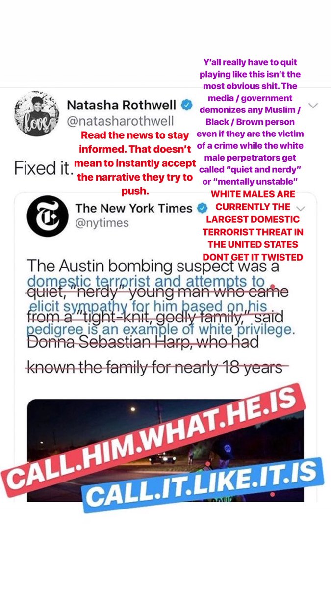 skyetrilly's tweet photo. These headlines and photo choices make me sick - so blatantly obvious that they try to humanize and make you empathize with white terrorists but demonize black/ brown victims. Look at the coverage of #StephonClark vs #MarkAnthonyConditt for perfect examples. https://t.co/qqDYs7pnPv