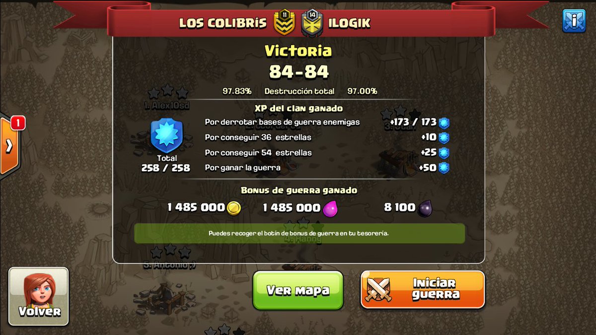 Felicitamos a <a href="/ILOGIKCLAN/">iLogik</a> x está tremenda guerra de infarto, Pajaritos nos Lucimos!