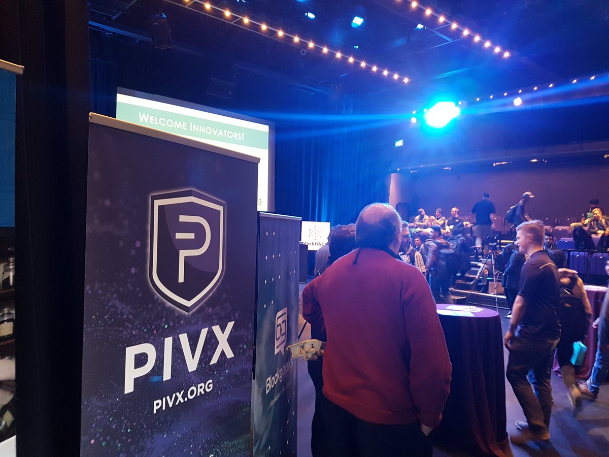 _PIVX's tweet photo. $PIVX representing at #BlockHack2018! https://t.co/c3wmoNsiYg