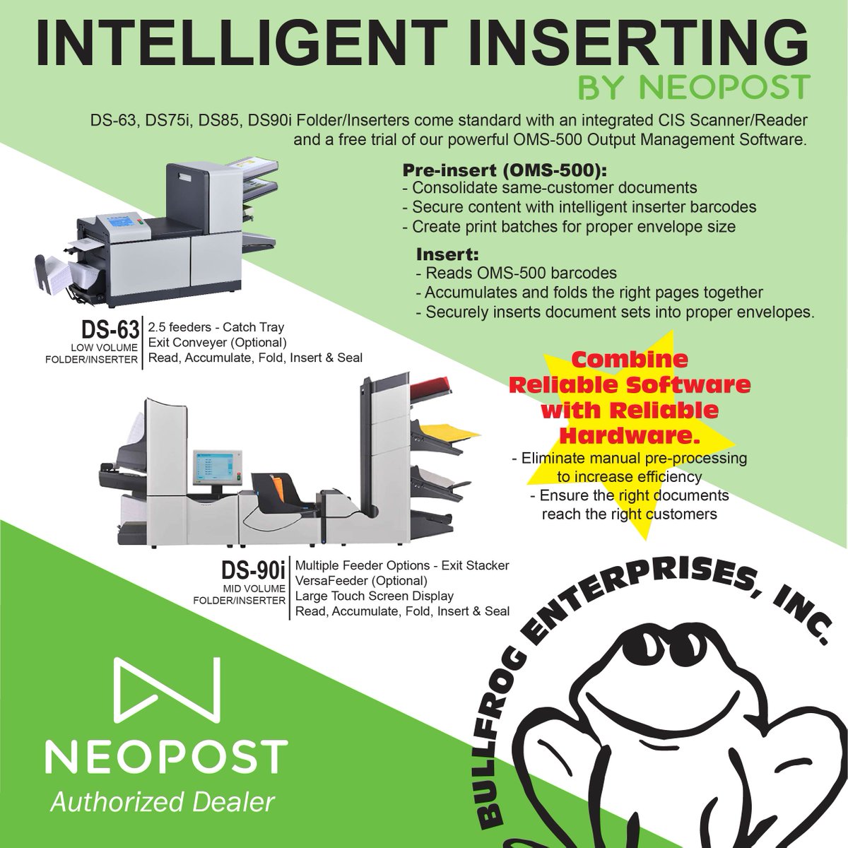 Bullfrog_Inc's tweet image. #intelligentinserting #documenthandling @Neopost_USA