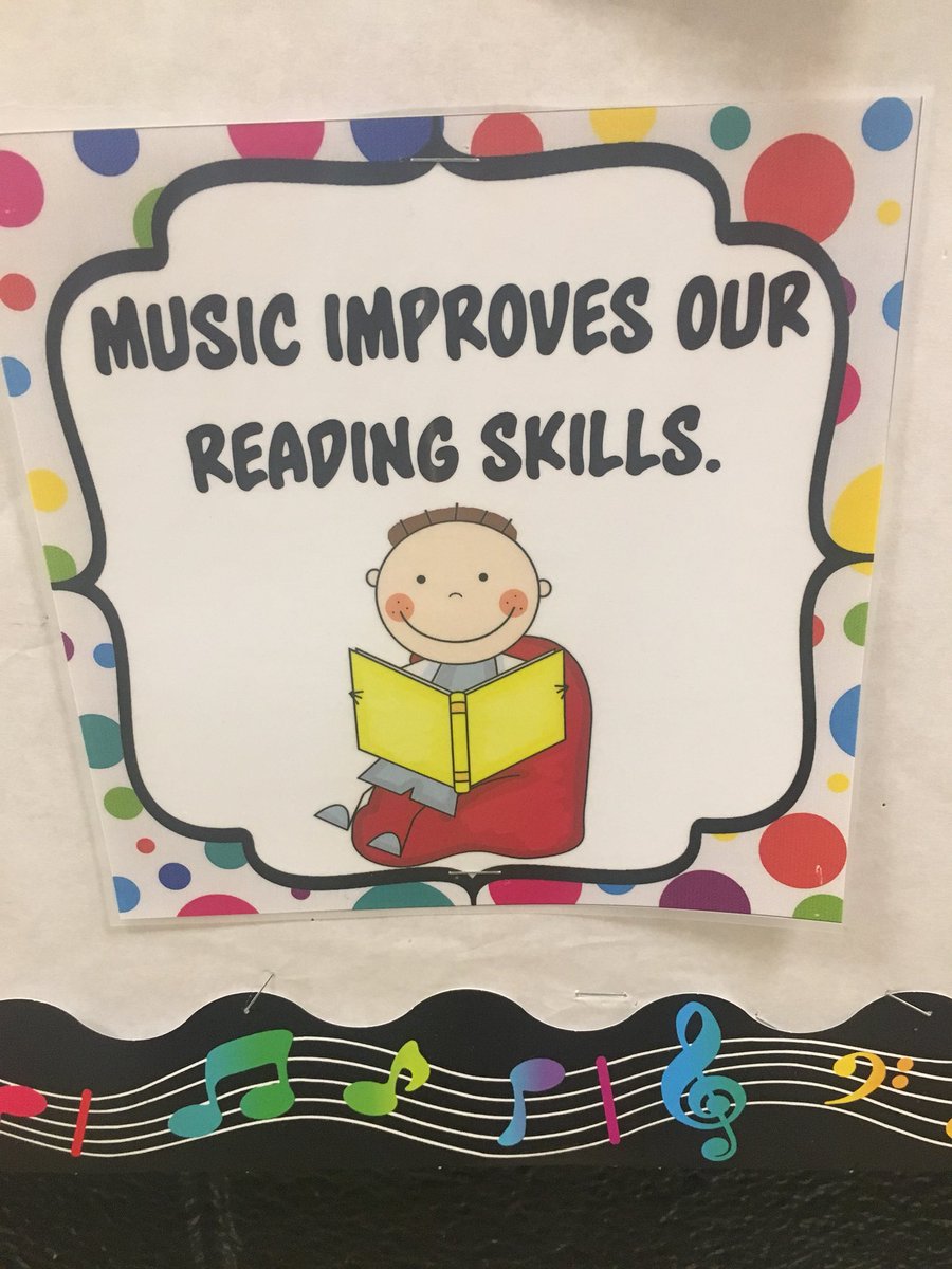 msriestenberg's tweet photo. Yesterday’s reason why music is important: Music improves our reading skills. #weare126 #MIOSM https://t.co/2Y6BRylZgG
