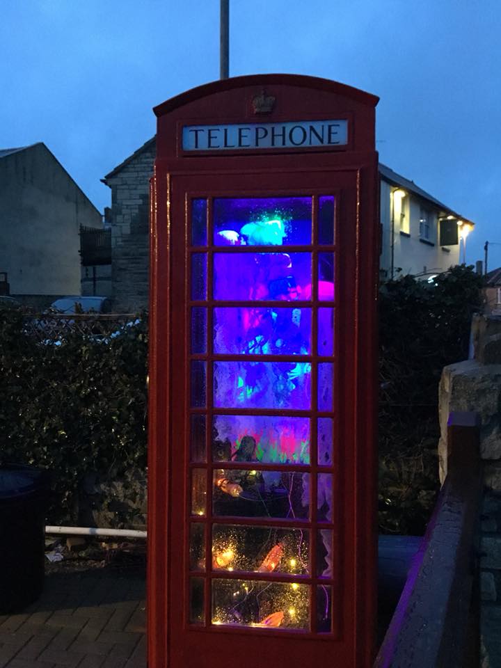 bsidefest's tweet image. Look at this amazing telephone box decorated for Window Wanderland @windowwander in Southwell on The Isle of Portland! Come and visit or sign up (there’s still time!) windowwanderland.com/event/portland…