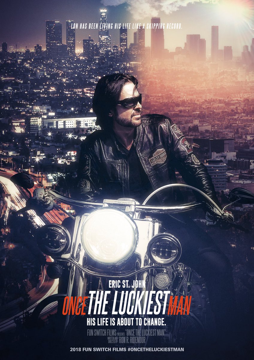 TheEricStJohn's tweet photo. Excited about this new project with writer/director Ron R. Ridenour! Check out the promotional poster! This is going to be a fun one! @actorericstjohn is #oncetheluckiestman #actionthriller #comingsoon #filmindevelopment #moviesandmusic #writerdirector #funswitchfilms #actor https://t.co/bPPVr61MOw