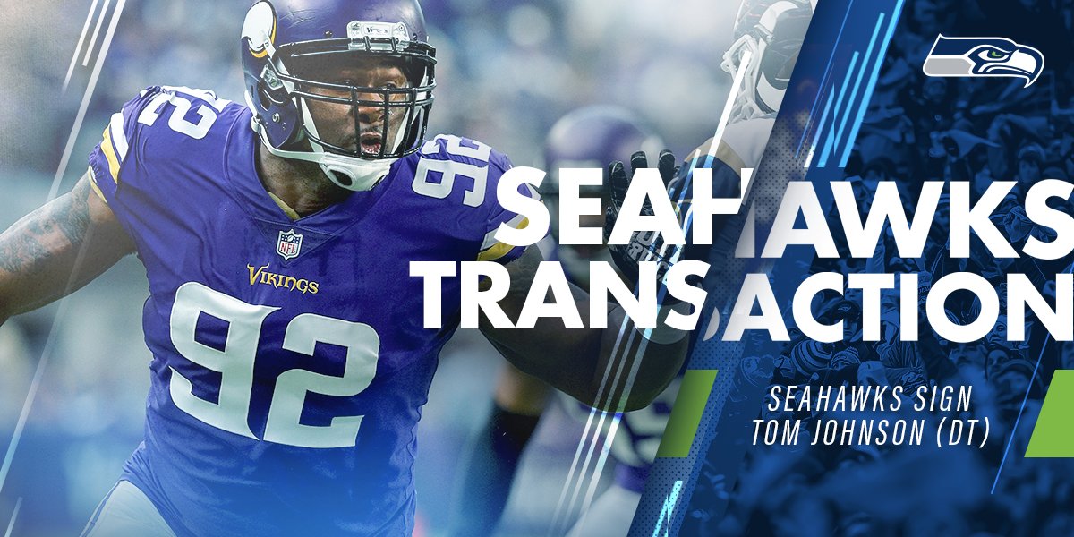 Seahawks's tweet image. We have signed veteran DT Tom Johnson. #GoHawks 

📰 | shwks.com/fv9u7