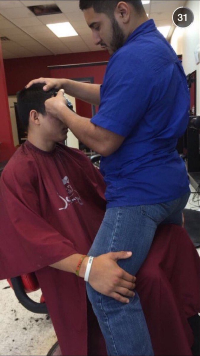 MikeShaaaw's tweet photo. I missed a spot shaving this morning and didn't notice until my barber shaved it off for me https://t.co/GeeUA4jJrM