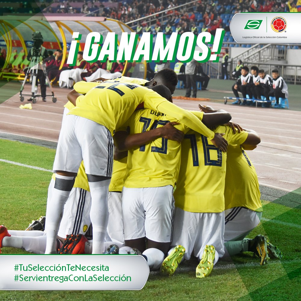 Servientrega_ms's tweet photo. 🎉¡GANAMOS! Gracias mi selección por este gran triunfo😀🇨🇴 ¡Sí, se puede! #ServientregaConLaSelección #TuSelecciónTeNecesita #Golazo #FRAvsCOL https://t.co/1B7yHUQPe0