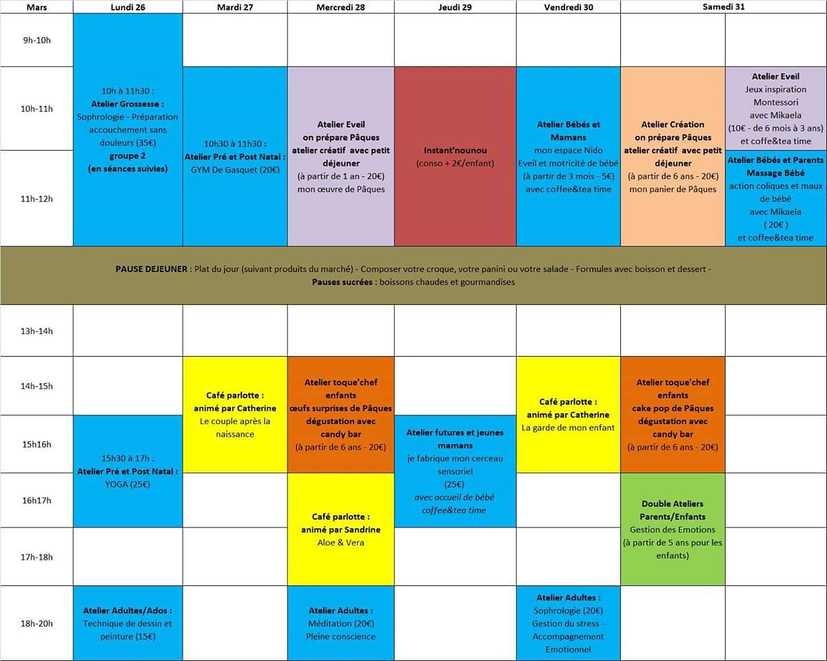 CTrotteurs's tweet photo. Planning de la semaine prochaine 😉

#planningtime #planning #coffeetime #parenthood #children #activity #familly #café #pausecafé #parents #parentalité #enfants #activiteenfant #activitemanuelle #sortieenfamille #DIY #mandelieu https://t.co/IpGbVzyLxc