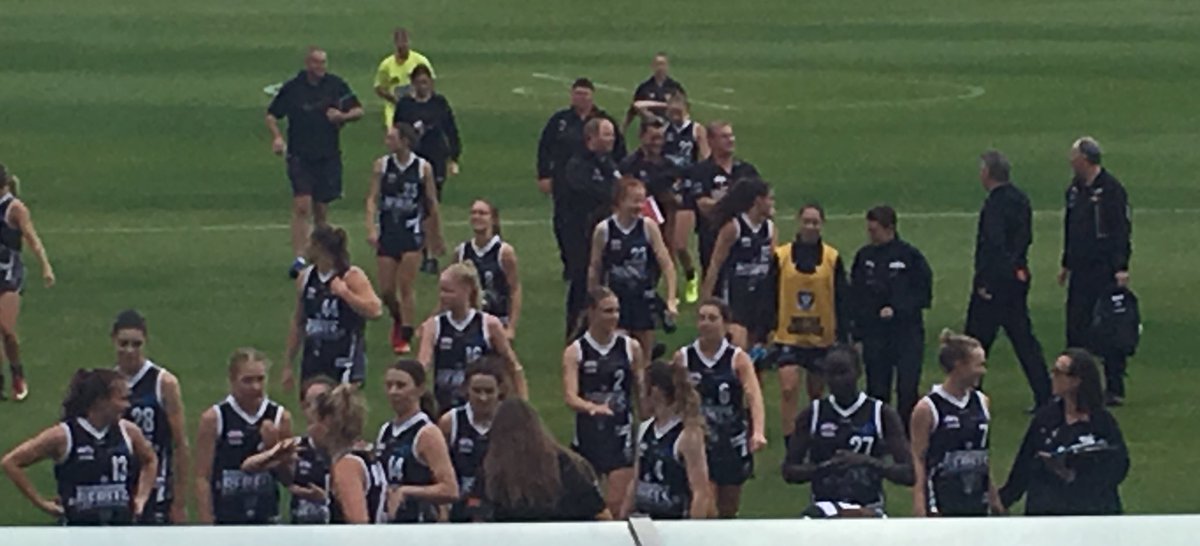 FINAL SCORE | GWV Rebels 6.10.46 d <a href="/bendigopioneers/">Bendigo Pioneers</a> 2.1.13

A very happy group of girls head off Mars Stadium to sing the song for the first time this season!!