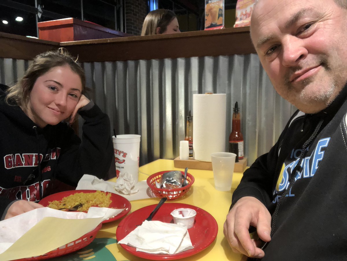 Dinner date.
<a href="/FuzzysIowa/">Fuzzy's Taco Shop</a> 
#itstacoclocksomewhere