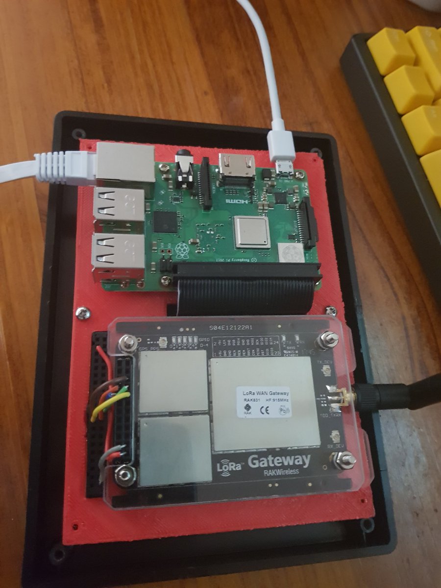 V1DEOJAMES's tweet image. LoRaWAN gateway with the new Raspberry Pi B+ and a Rak831. Thanks @lbhq for the speedy delivery of the pi! #LoRaWAN #RaspberryPi3BPlus