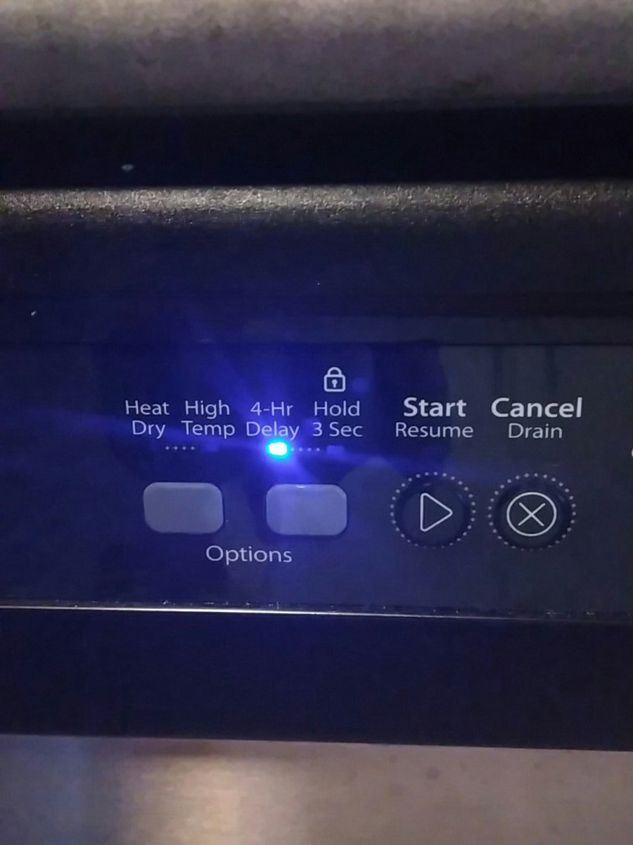 NIsotupa's tweet photo. My dishwasher has the handy feature of a 4 hour delay so it can turn on in the evening when there is less demand on the grid. https://t.co/msbL8isMhy