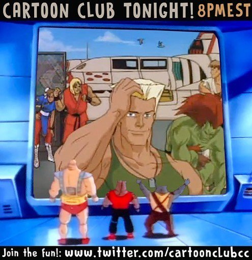 CartoonClubCC's tweet photo. Cartoon Club tonight! 8pm EST @ https://t.co/yJO9OmMcY1 See you there! #saturdaymorningcartoons #streetfighter2 #tmnt #cartoons #animatedseries #ccinvite #cartoonclubCC #motu https://t.co/VxHtc232Za https://t.co/nIeD7Z2CXW