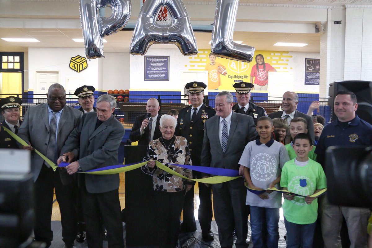 PhillyMayor's tweet photo. Excited to open the brand new 26th District @PhillyPAL Center today! This will be a great addition to the neighborhood and provide a safe place for children to spend their time after school. https://t.co/OhL5vxdmPL